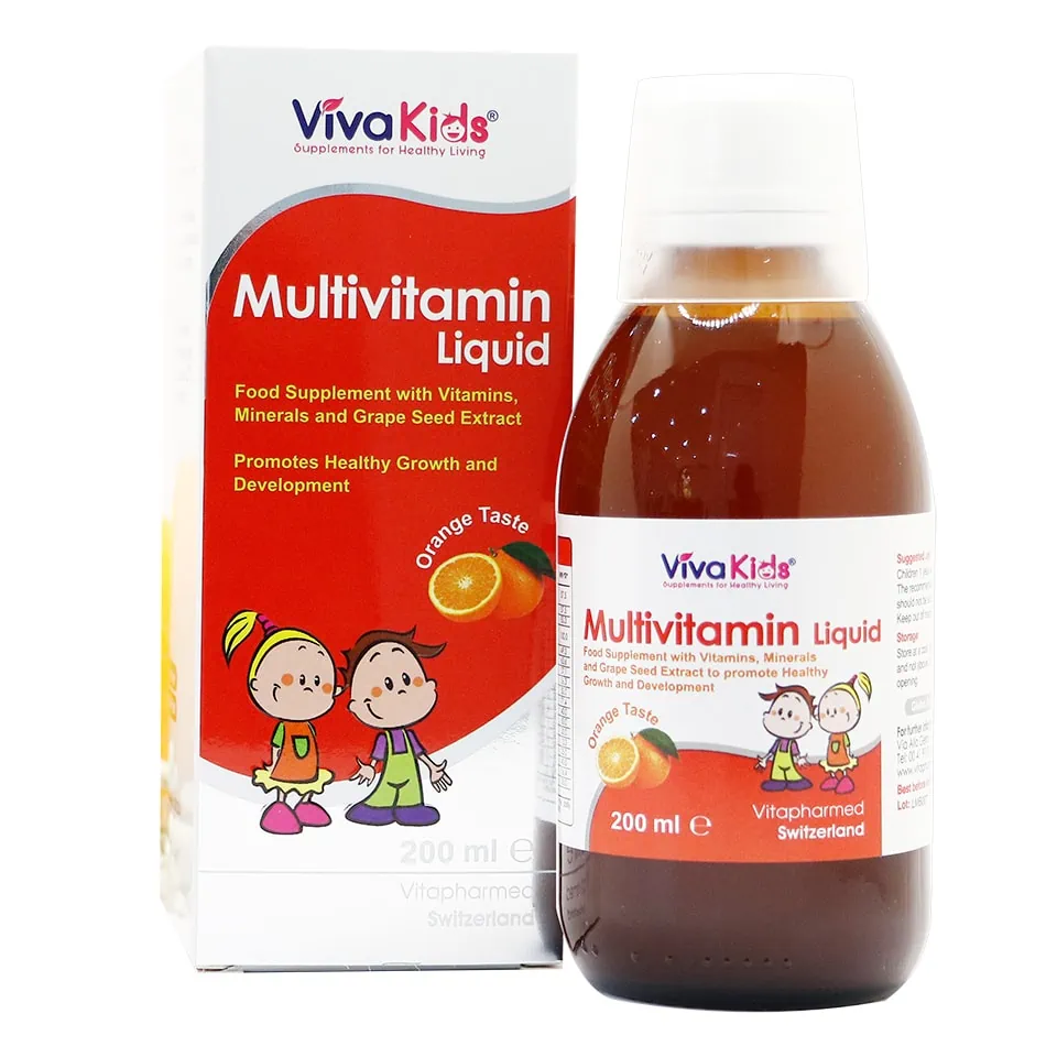 VivaKids Multivitamin Liquid 200ml Bổ sung Vitamin và Khoáng chất