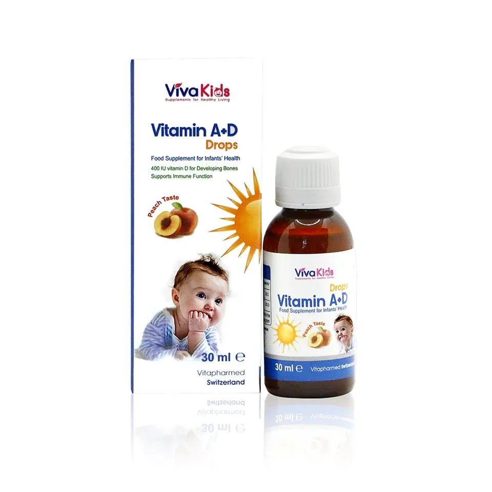 Vitamin AD Drop 30ml - Bổ sung Vitamin D3 & Vitamin A Giúp bé Mắt sáng Dáng cao